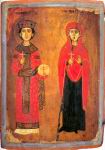 Saintes Catherine et Marina - Monastere du Sinai [XIIIe siecle]